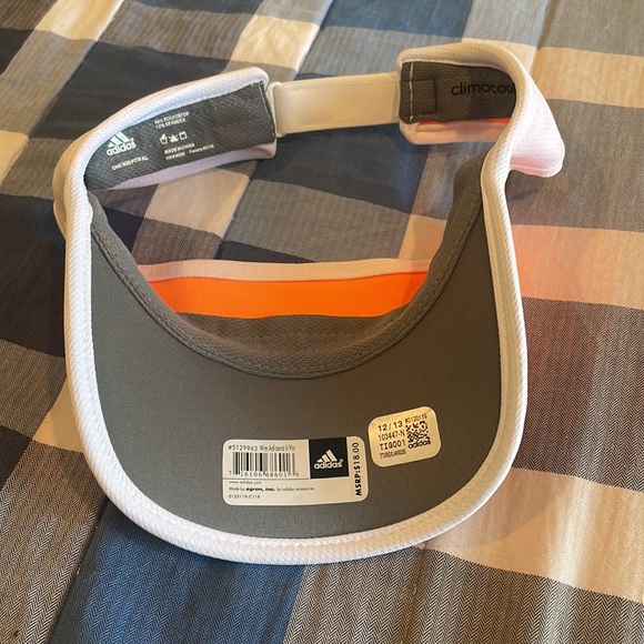 NWT Adidas Tennis Visor Neon Orange Cute - Picture 3 of 3
